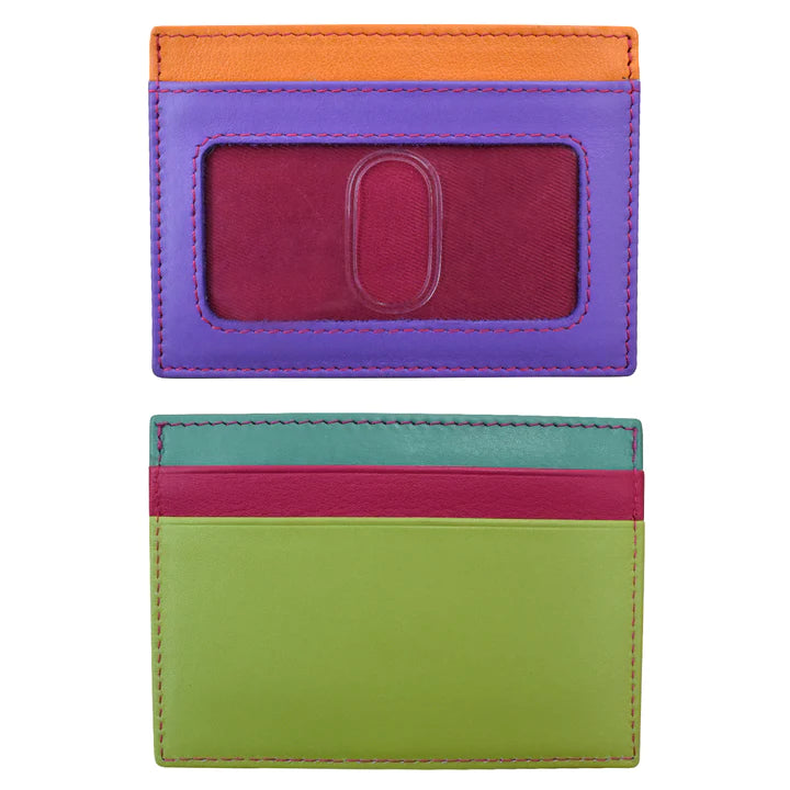 ili New York RFID Card Case Leather Wallet - 7201 Palm Beach
