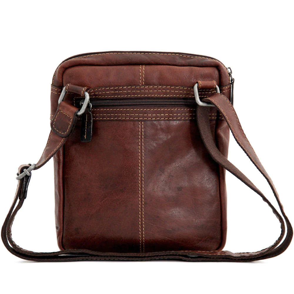 Jack Georges Leather Voyager Slim Crossbody - 7204