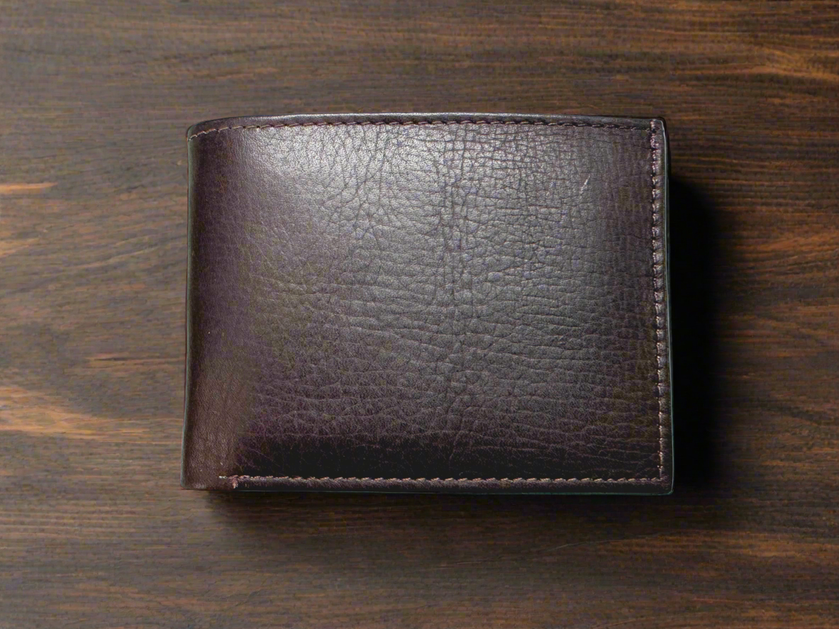 Lieber's Luggage® Lab - Leather Slim Fold Wallet Brown