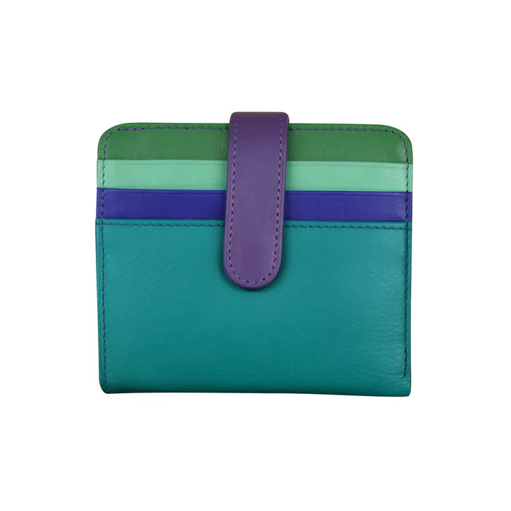ili New York Bi-Fold RFID Credit Card Wallet- 7301 Cool Tropics