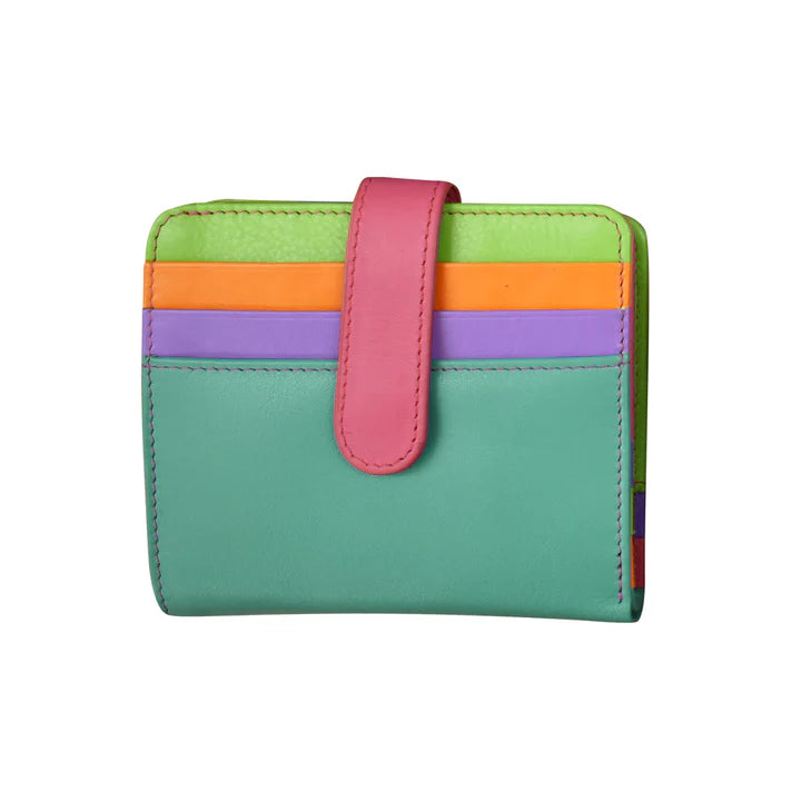 ili New York Bi-Fold RFID Credit Card Wallet- 7301 Palm Beach