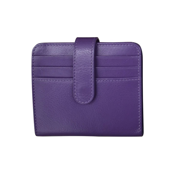ili New York Bi-Fold RFID Credit Card Wallet- 7301 Purple