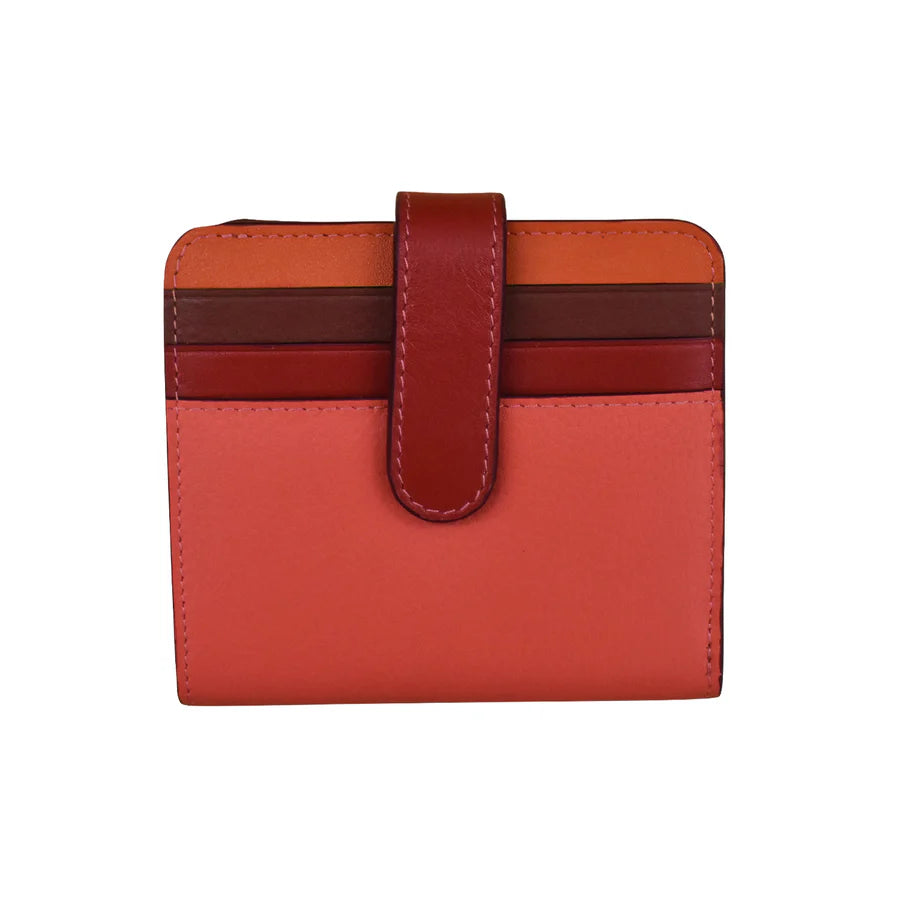 ili New York Bi-Fold RFID Credit Card Wallet- 7301 Autumnal Multi