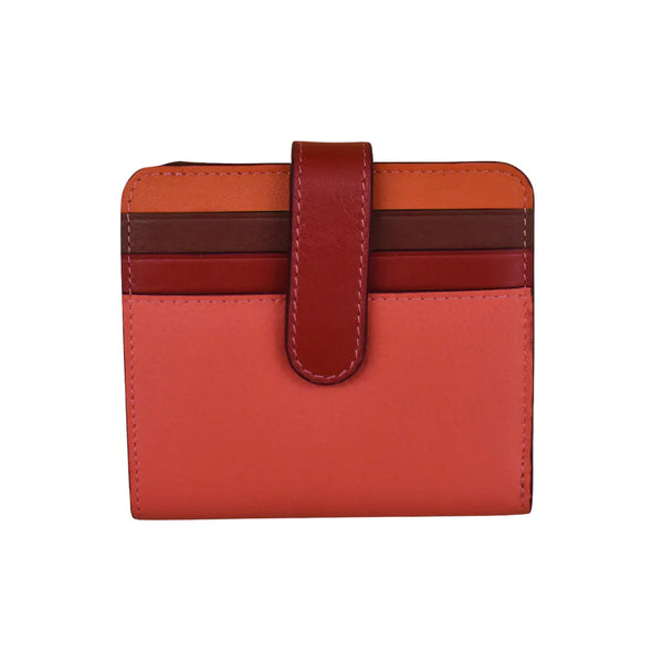 ili New York Bi-Fold RFID Credit Card Wallet- 7301 Autumnal Multi