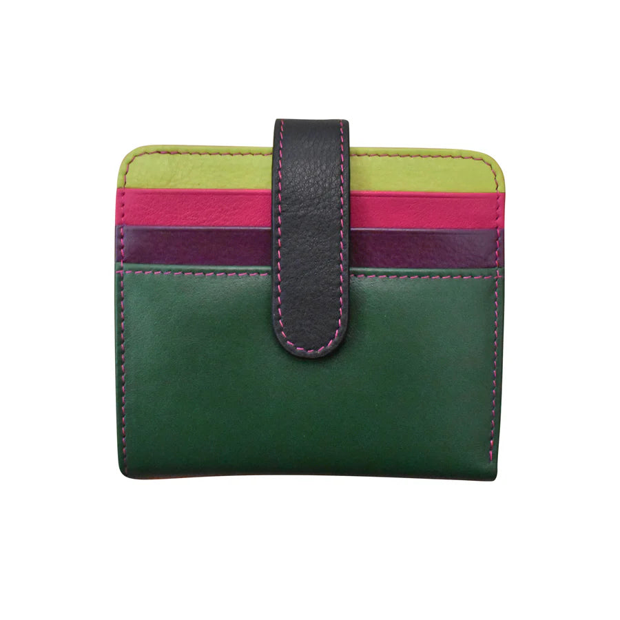 ili New York Bi-Fold RFID Credit Card Wallet- 7301 Forest Multi