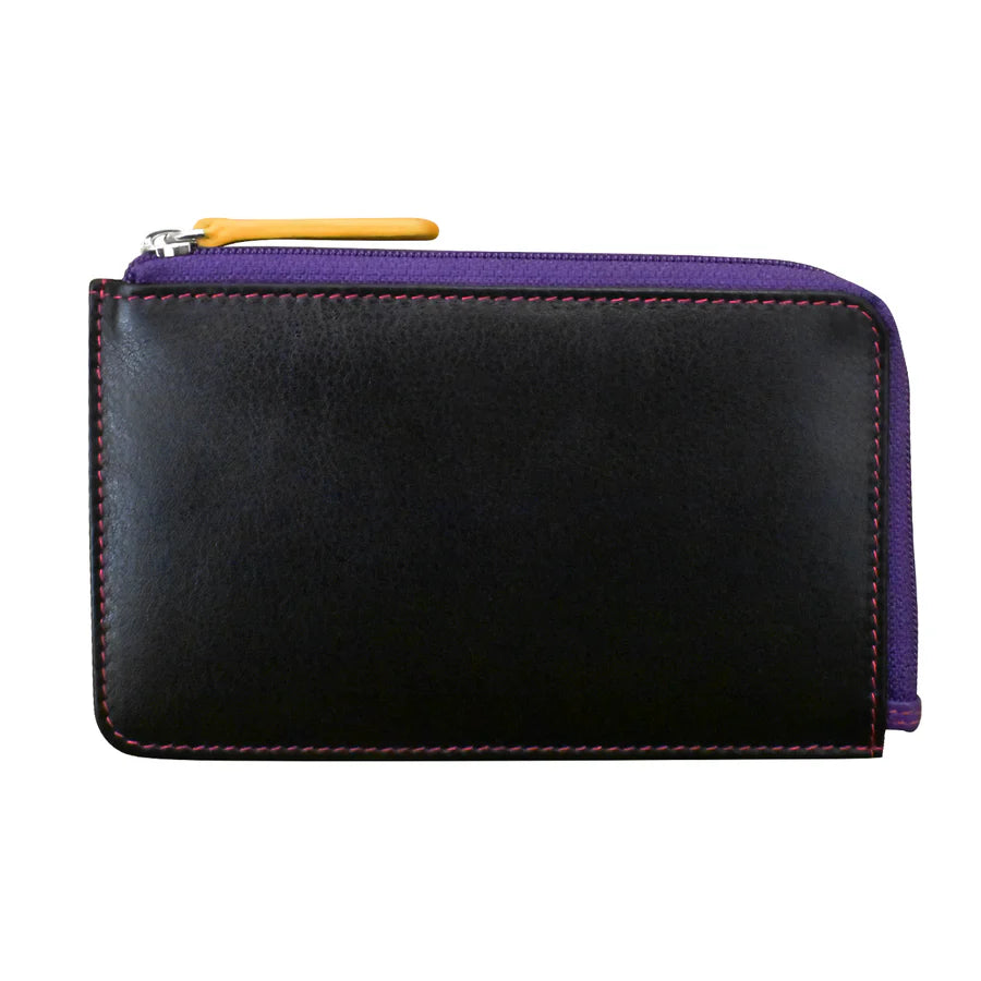ili New York Leather Flat Card Case RFID Wallet