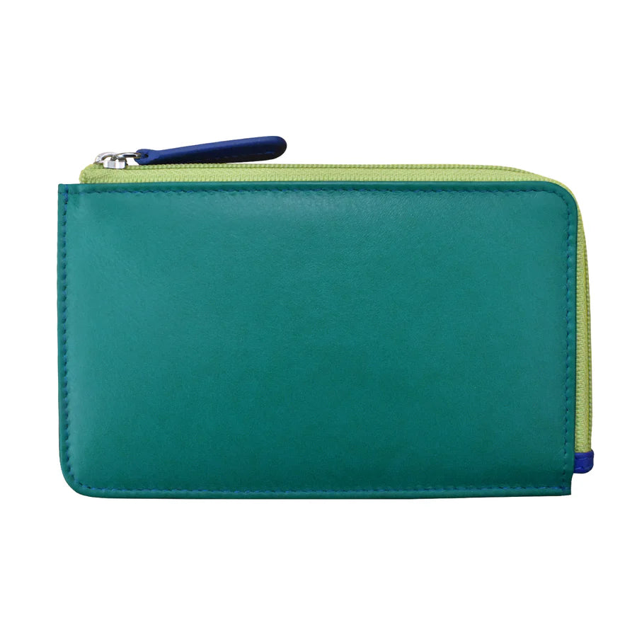 ili New York Leather Flat Card Case RFID Wallet