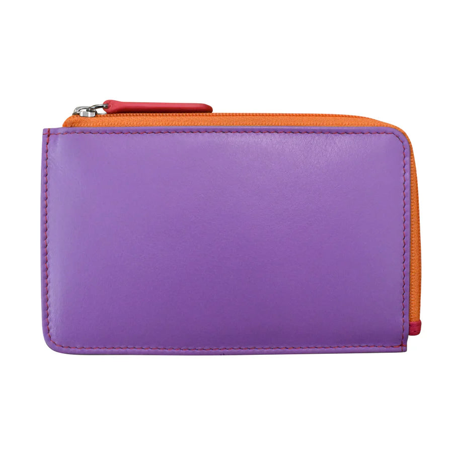 ili New York Leather Flat Card Case RFID Wallet
