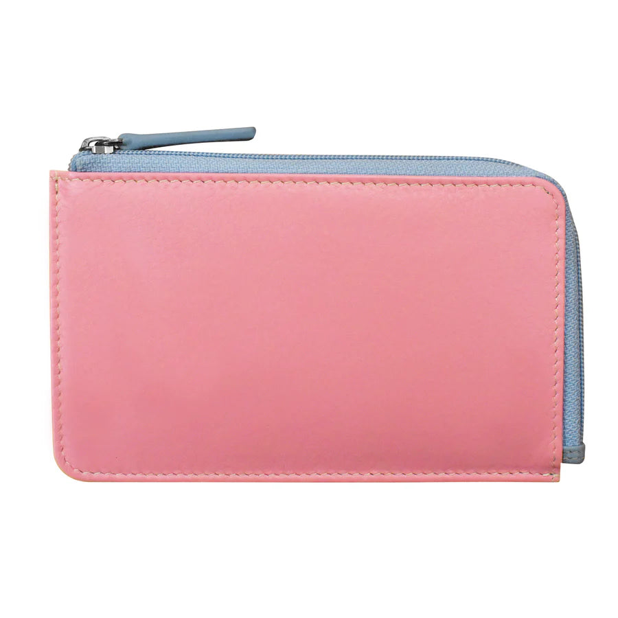 ili New York Leather Flat Card Case RFID Wallet