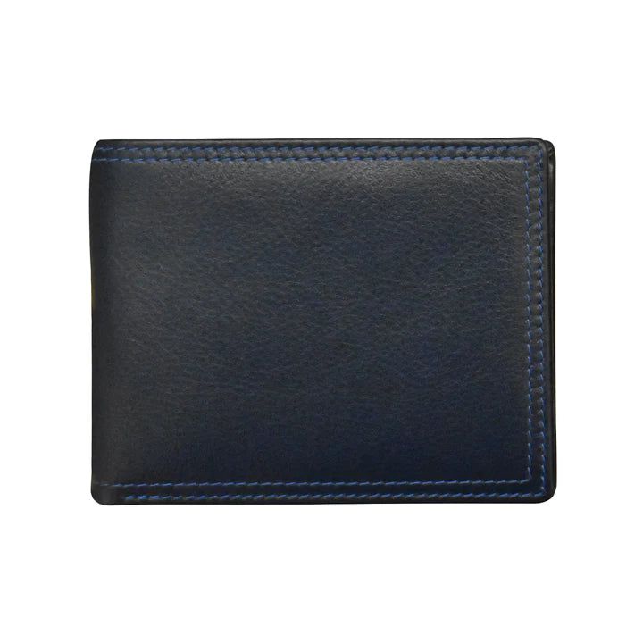 ili New York Leather RFID Multi Color Bifold Wallet - 7321