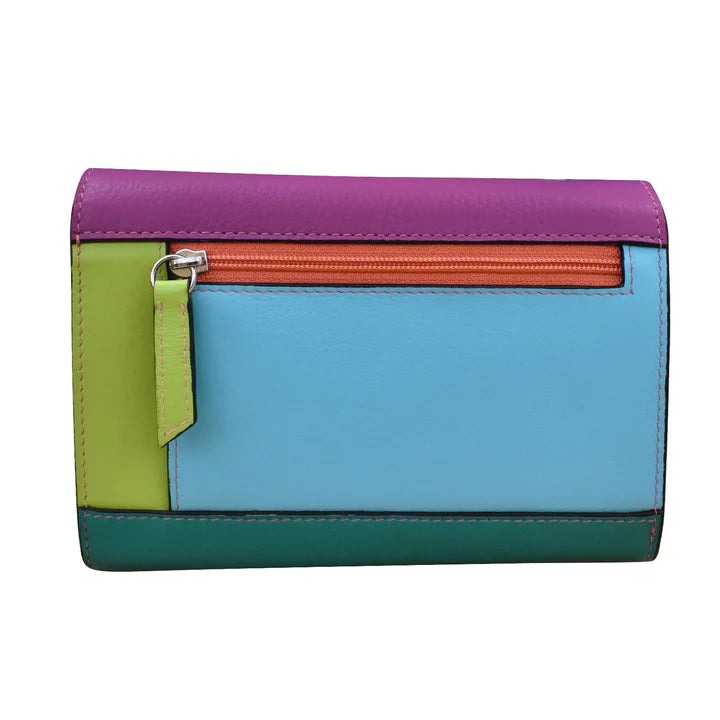 ili New York - RFID blocking leather French Wallet- 7428