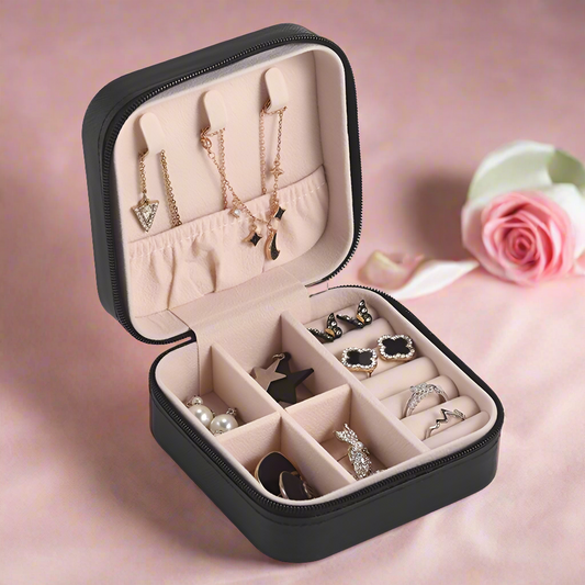Travel Jewelry Box Black