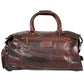 Jack Georges Leather Voyager 2-Wheeled Duffel Bag- 7520