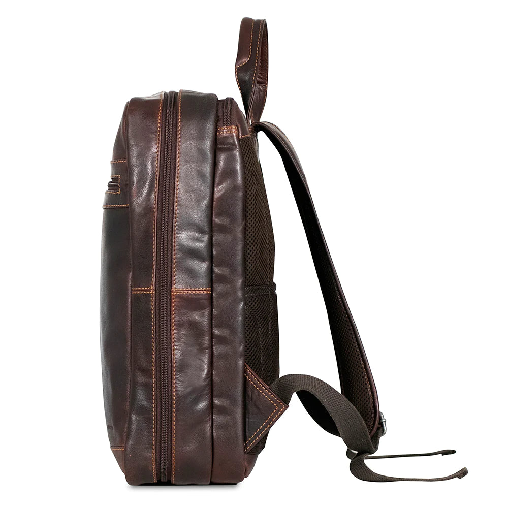 Jack Georges Leather Voyager Overnight Backpack - 7525