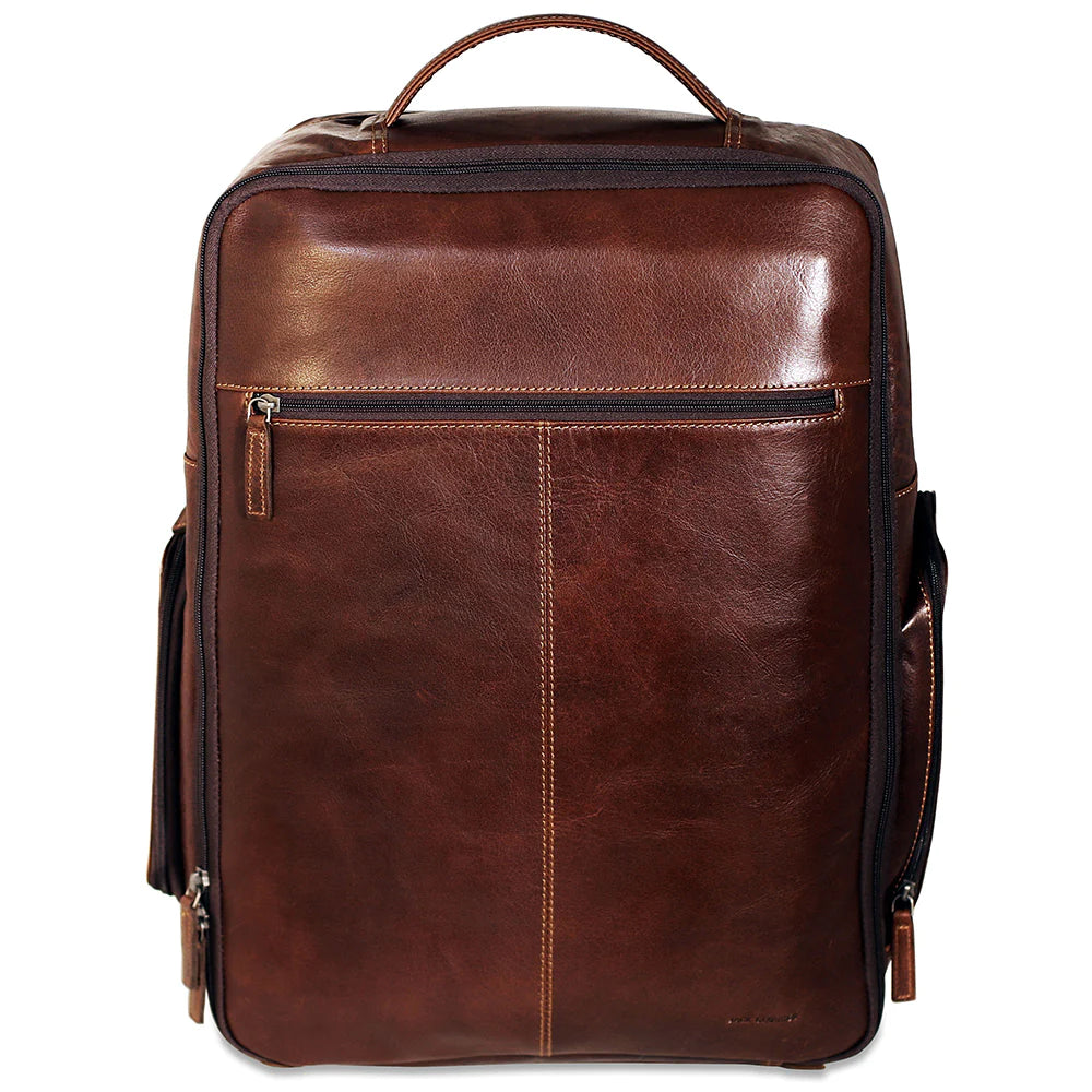 Jack Georges Leather Voyager Large Travel Backpack- 7529