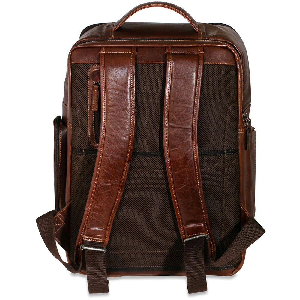 Jack Georges Leather Voyager Large Travel Backpack- 7529