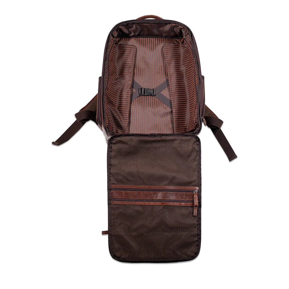 Jack Georges Leather Voyager Large Travel Backpack- 7529