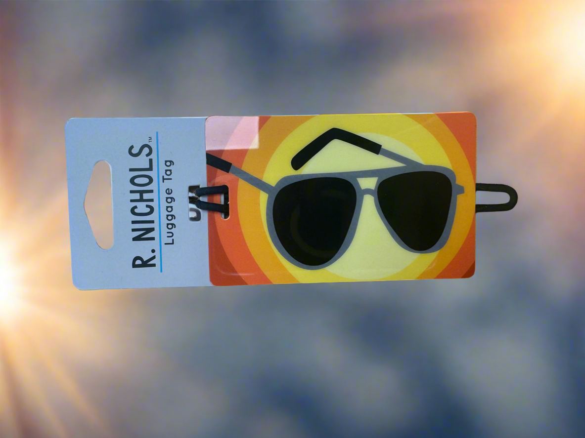 R. NICHOLS Placard Luggage Tag Sunglasses