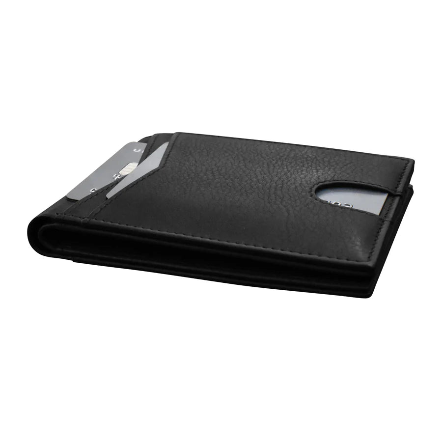 ili New York Premium Leather RFID Front Pocket Billfold Wallet