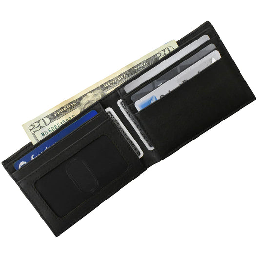 ili New York Premium Leather RFID Front Pocket Billfold Wallet