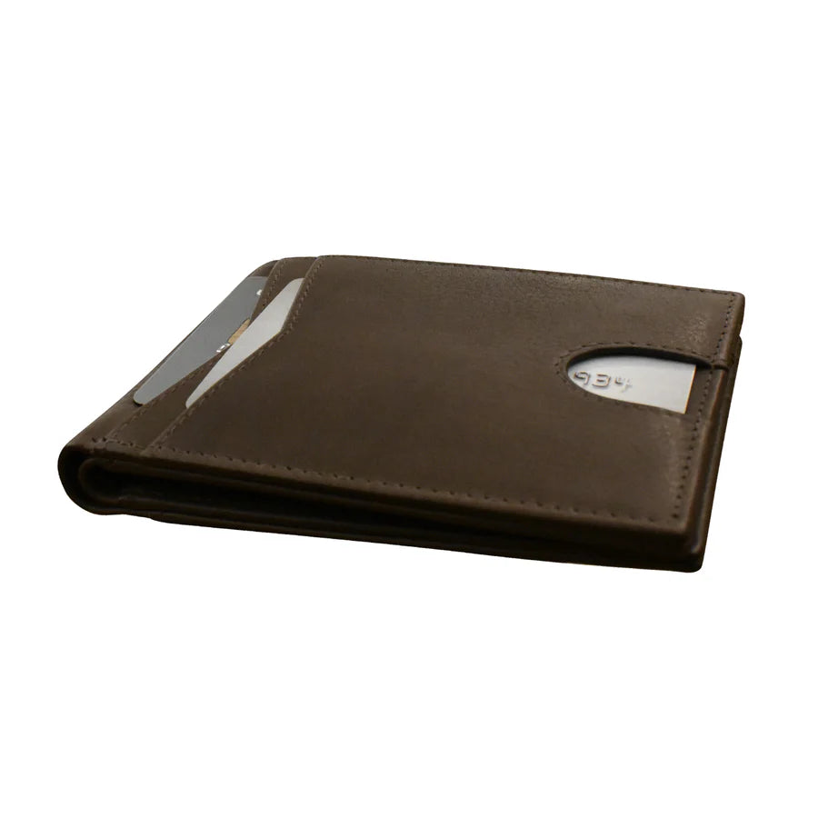 ili New York Premium Leather RFID Front Pocket Billfold Wallet