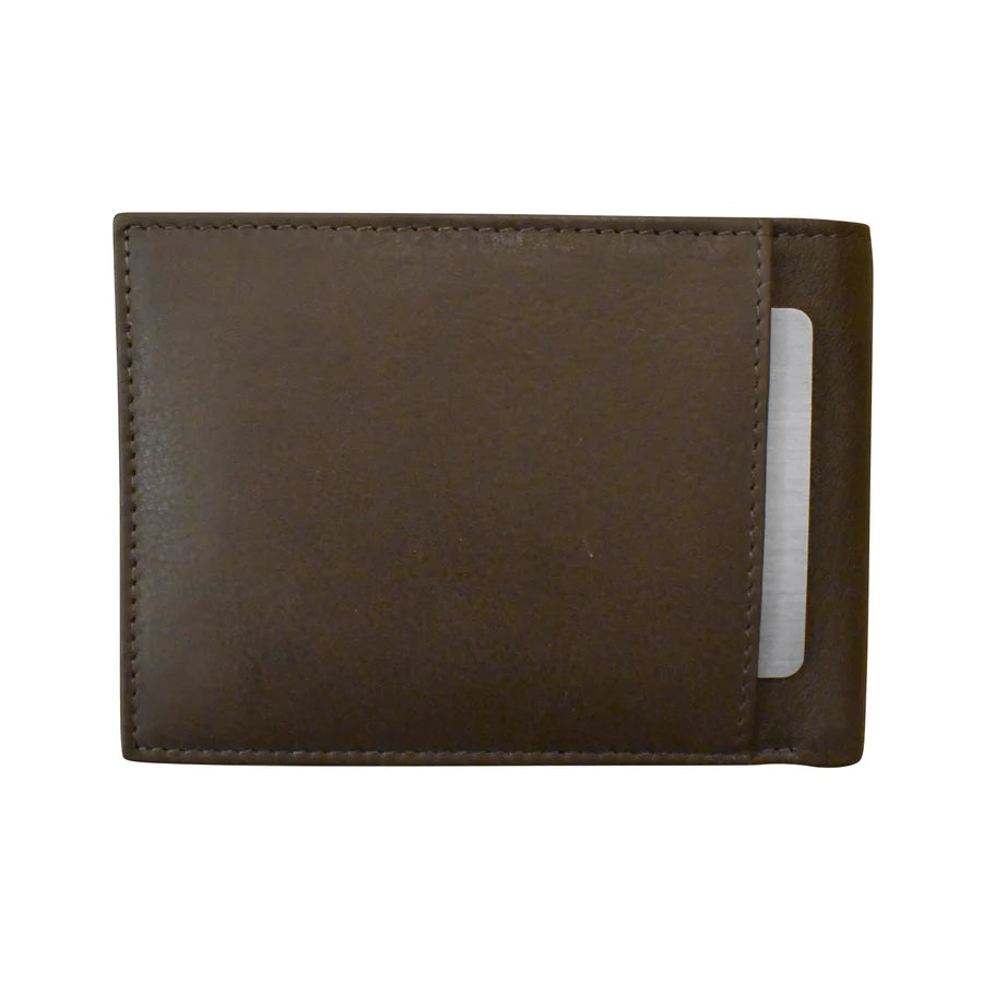 ili New York Premium Leather RFID Front Pocket Billfold Wallet