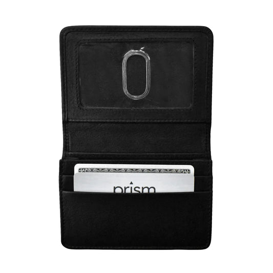 ili New York Premium Leather RFID Flap Wallet Black