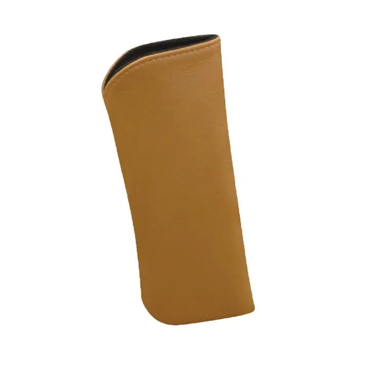 ili New York Leather Reading Eyeglass Pouch Camel