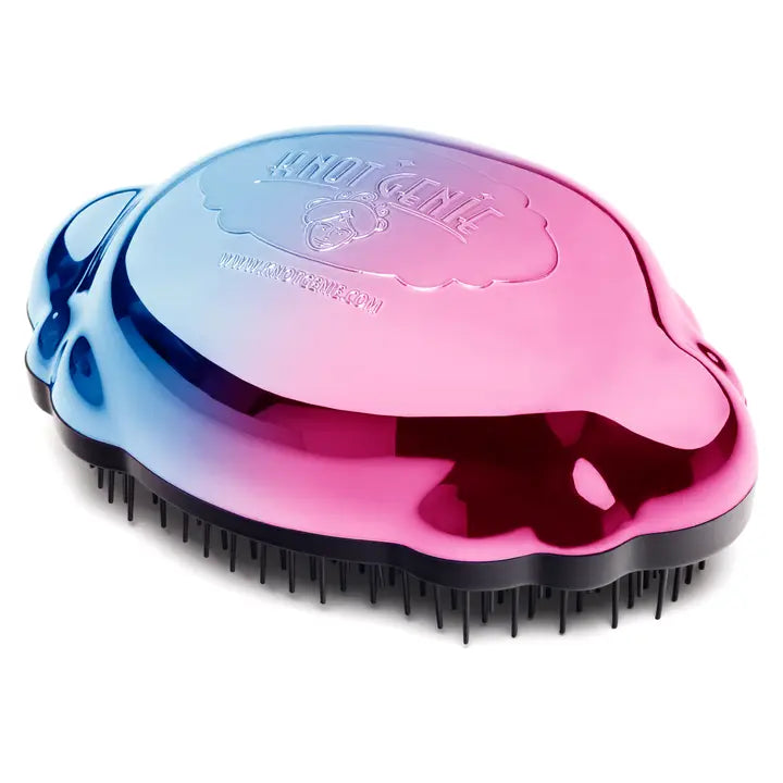 Knot Genie- Teeny Genie Travel Hair Brush Rainbow Ombre