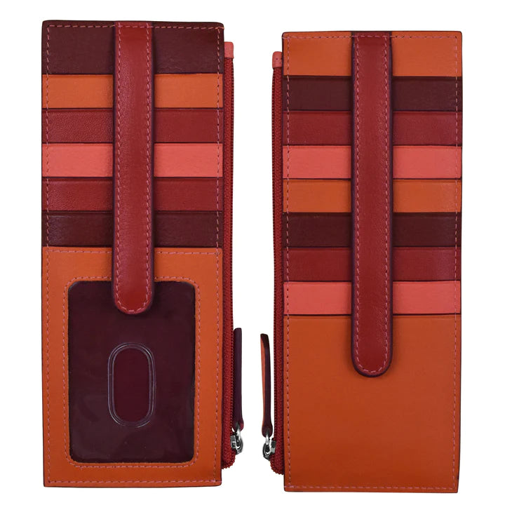 ili New York RFID Leather Double Sided Credit Card Holder Wallet- 7800