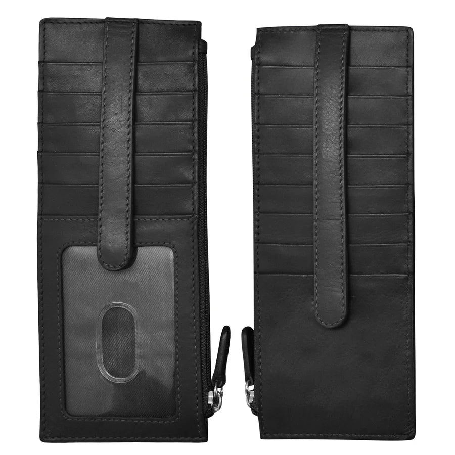ili New York RFID Leather Double Sided Credit Card Holder Wallet- 7800