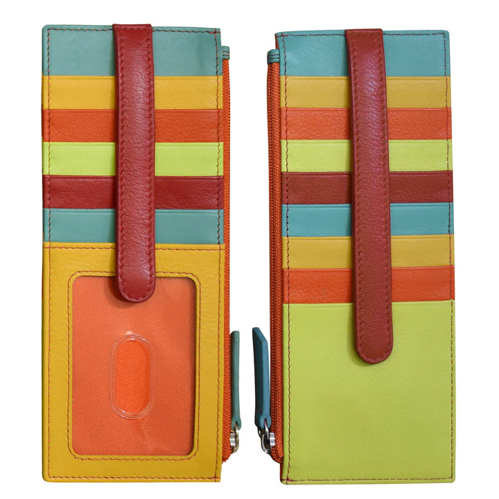 ili New York RFID Leather Double Sided Credit Card Holder Wallet- 7800