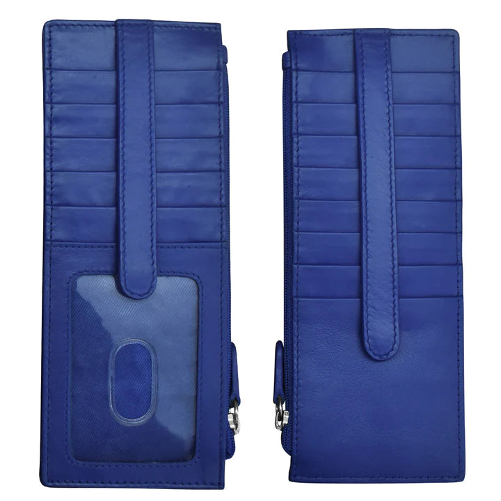 ili New York RFID Leather Double Sided Credit Card Holder Wallet- 7800