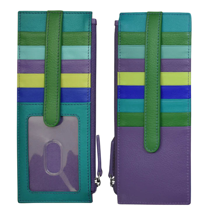 ili New York RFID Leather Double Sided Credit Card Holder Wallet- 7800