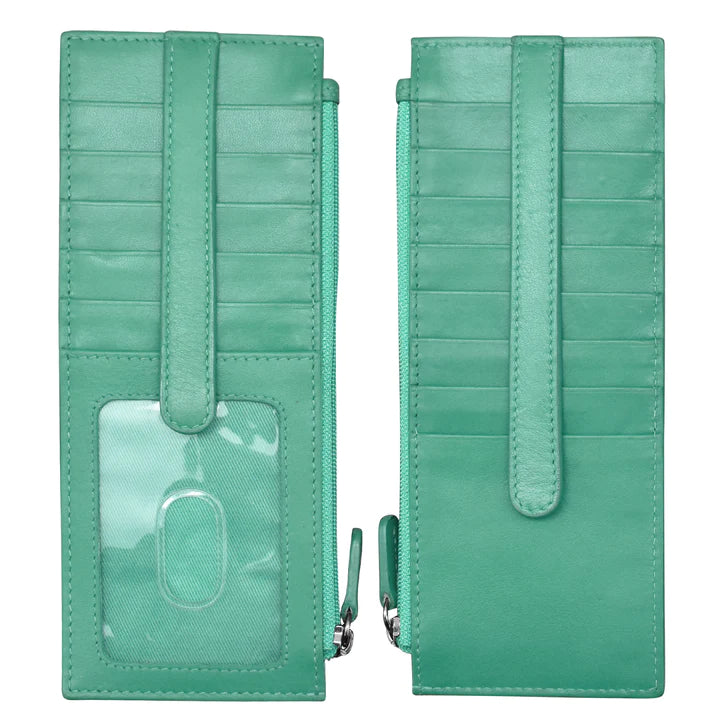 ili New York RFID Leather Double Sided Credit Card Holder Wallet- 7800
