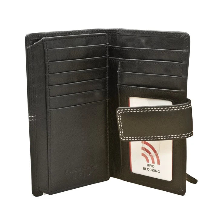 ili New York Leather RFID Midi Wallet