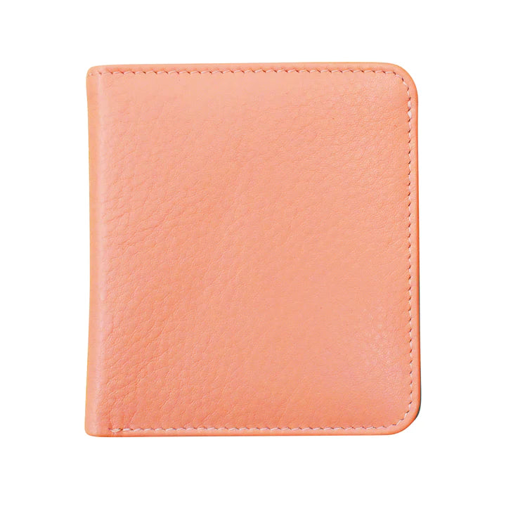 ili New York RFID Bi-fold Two Tone Mini Leather Wallet - 7831
