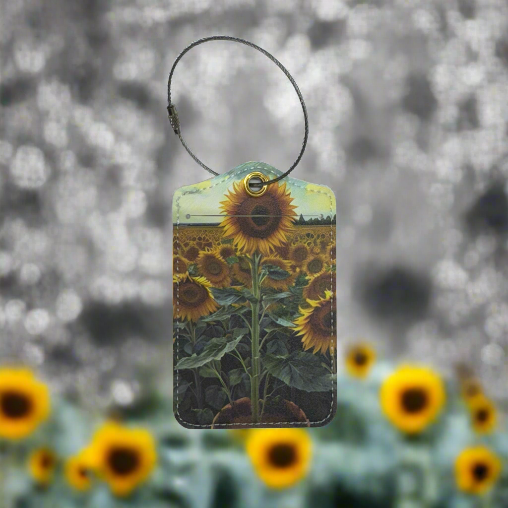 Luggage Tag- Fine Art Collection Sunflowers