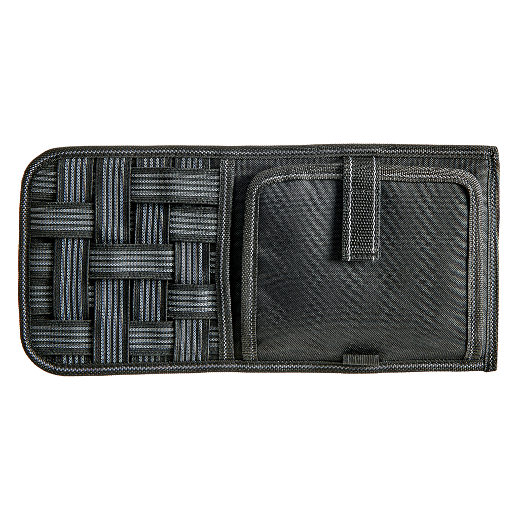 High Road Mirrored Vehicle Visor Organizer Black