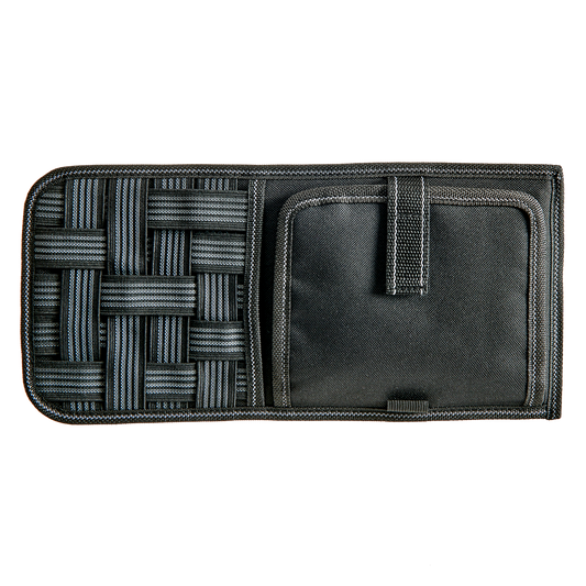High Road Mirrored Vehicle Visor Organizer Black