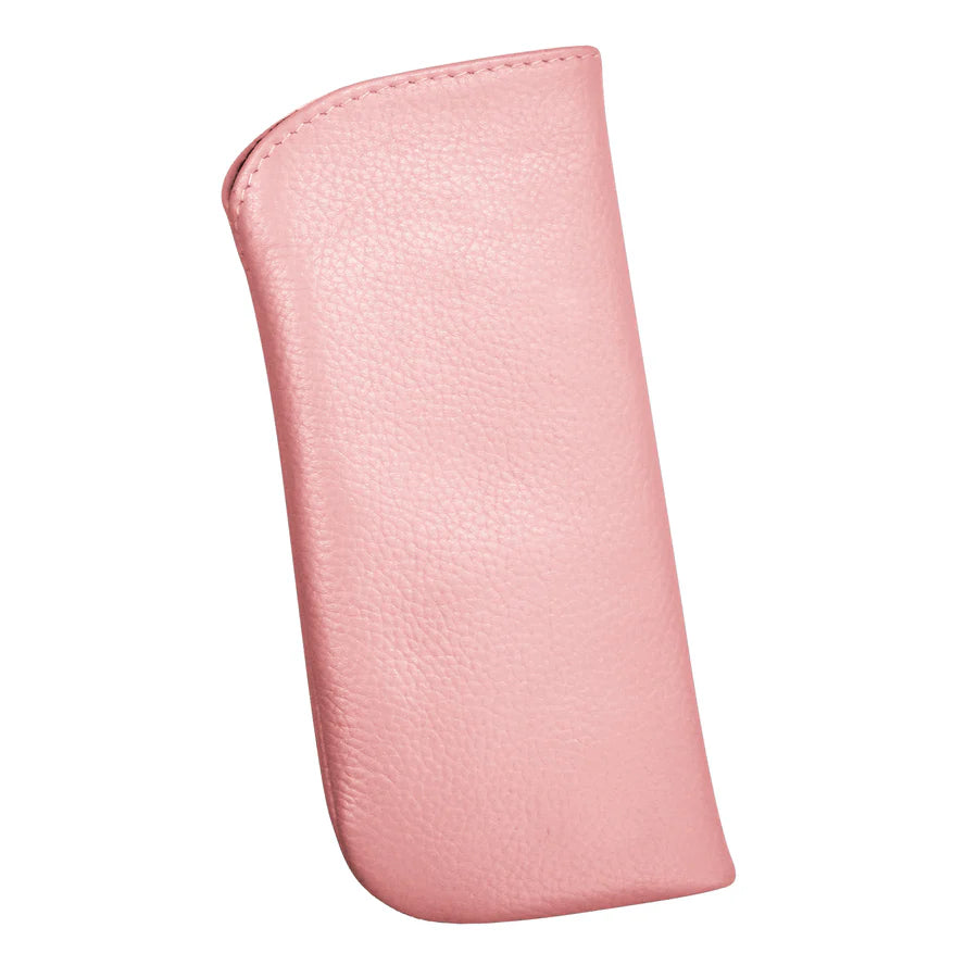 ili New York Leather Reading Eyeglass Pouch Blush