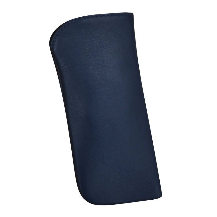ili New York Leather Reading Eyeglass Pouch Navy