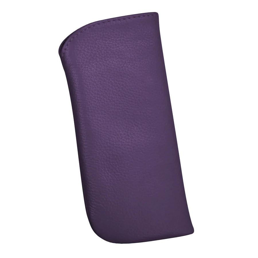 ili New York Leather Reading Eyeglass Pouch Purple