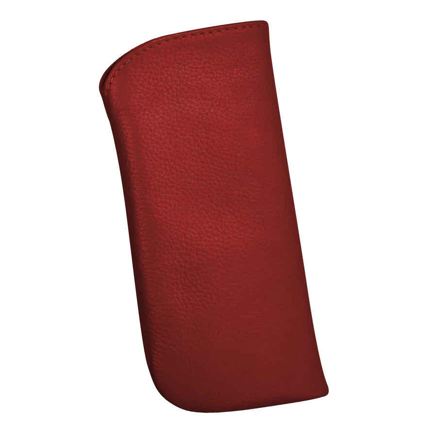 ili New York Leather Reading Eyeglass Pouch Red