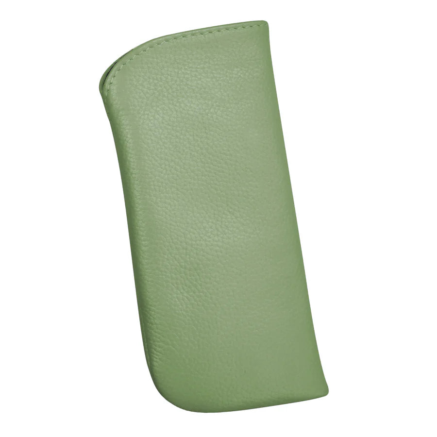 ili New York Leather Reading Eyeglass Pouch Sage