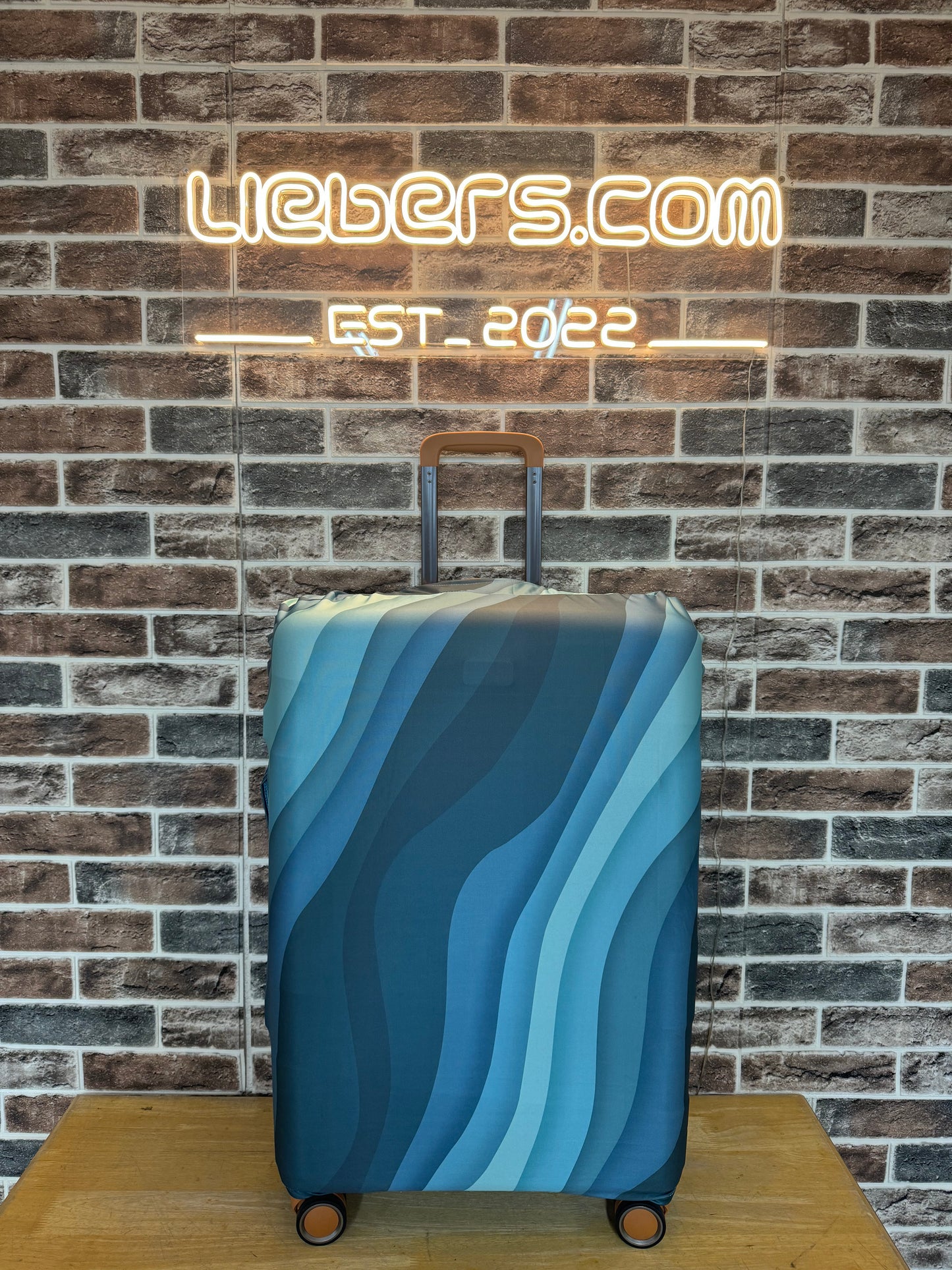 Luggage Cover Medium 26-28 inch Blue Wave