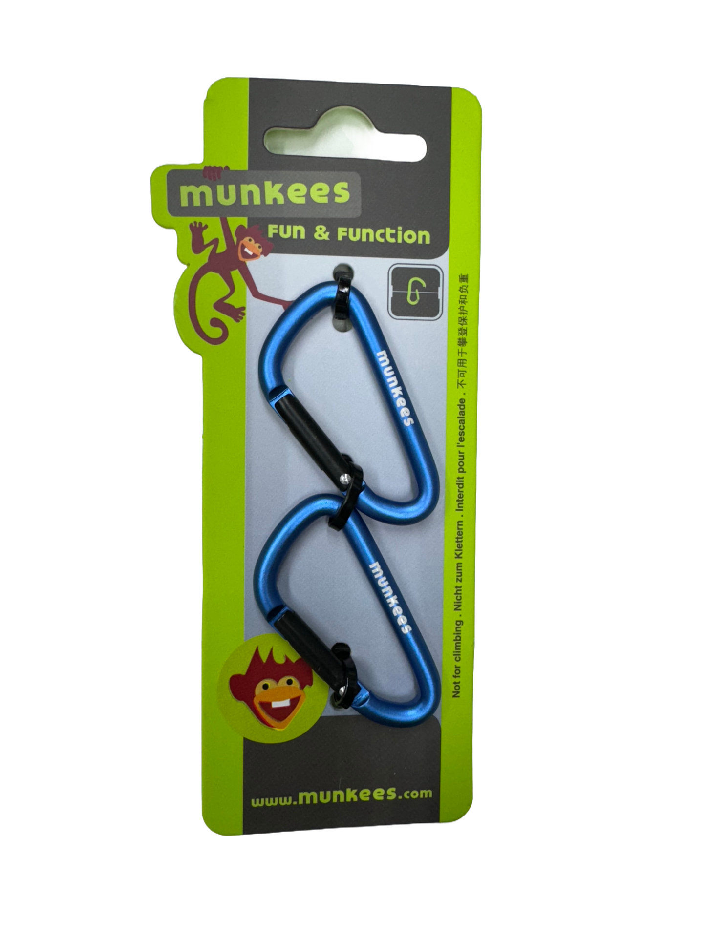 AceCamp D Mini Carabiner 5 X 5 mm - 2 Pack- $8 Blue