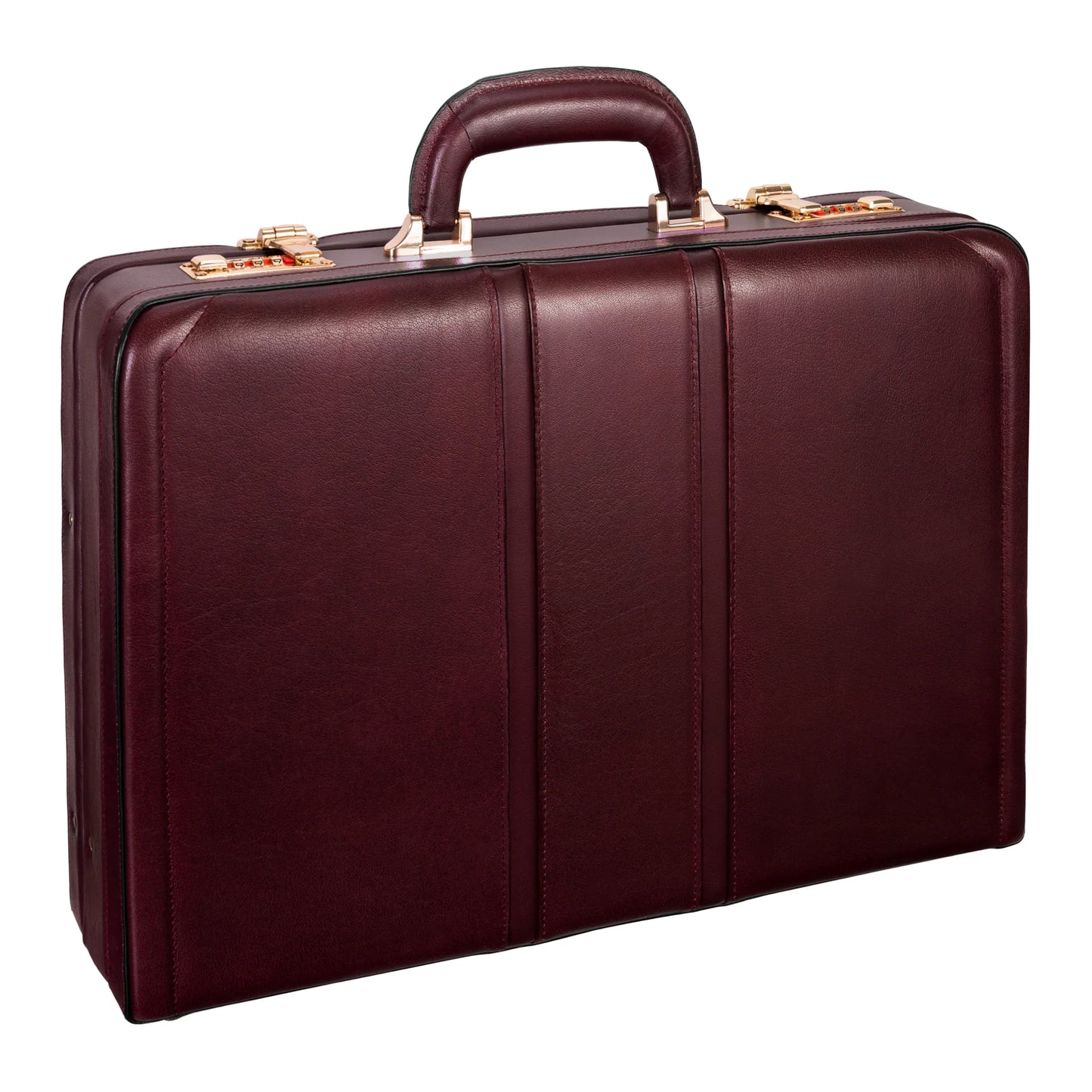 McKleinUSA COUGHLIN | 4.5” Leather Expandable Attaché Briefcase Burgundy