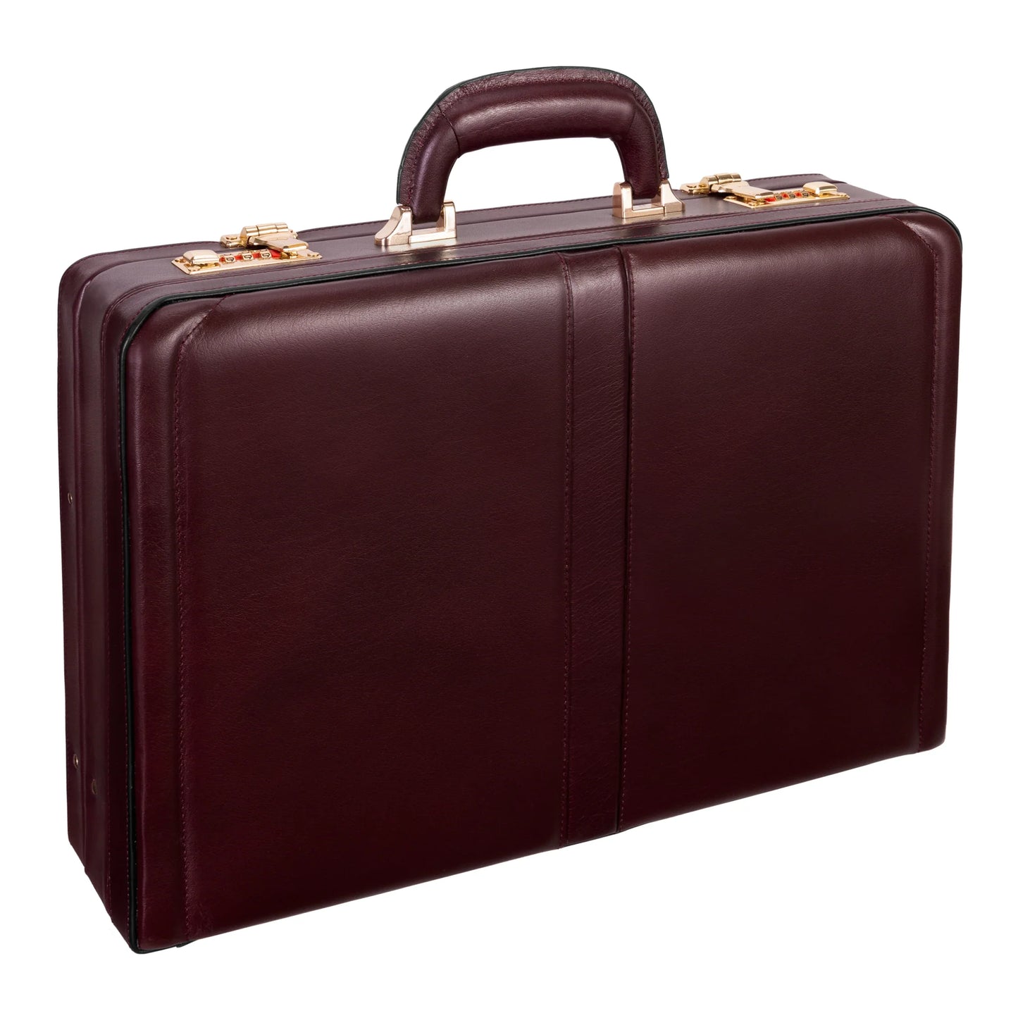 McKleinUSA HARPER | 4.5” Leather Expandable Attaché Briefcase Burgundy