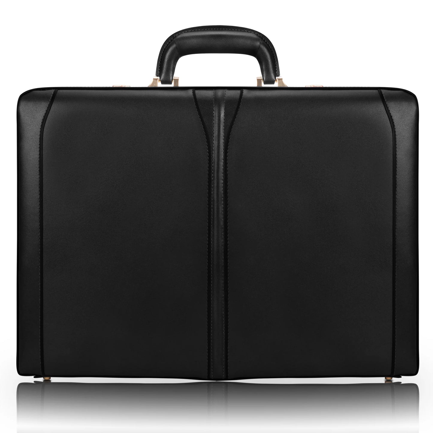 McKleinUSA TURNER | 4.5” Leather Expandable Attaché Briefcase Black